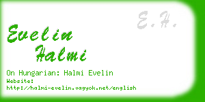 evelin halmi business card